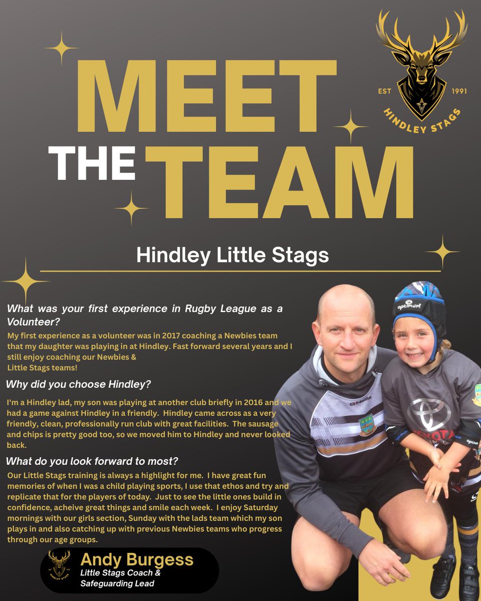 HindleyArlfc's tweet photo. ๐ฆ๐ค๐๐ ๐ฒ๐ฒ๐ ๐ง๐ต๐ฒ ๐ง๐ฒ๐ฎ๐บ! ๐๐ค๐ฆ
Meet the team behind our Little Stags!
Little Stags sessions are on Wednesdays aimed at children aged 3 and over!
#blackandgold #upthestags #JoinUsNow https://t.co/1oc8s8uSFc