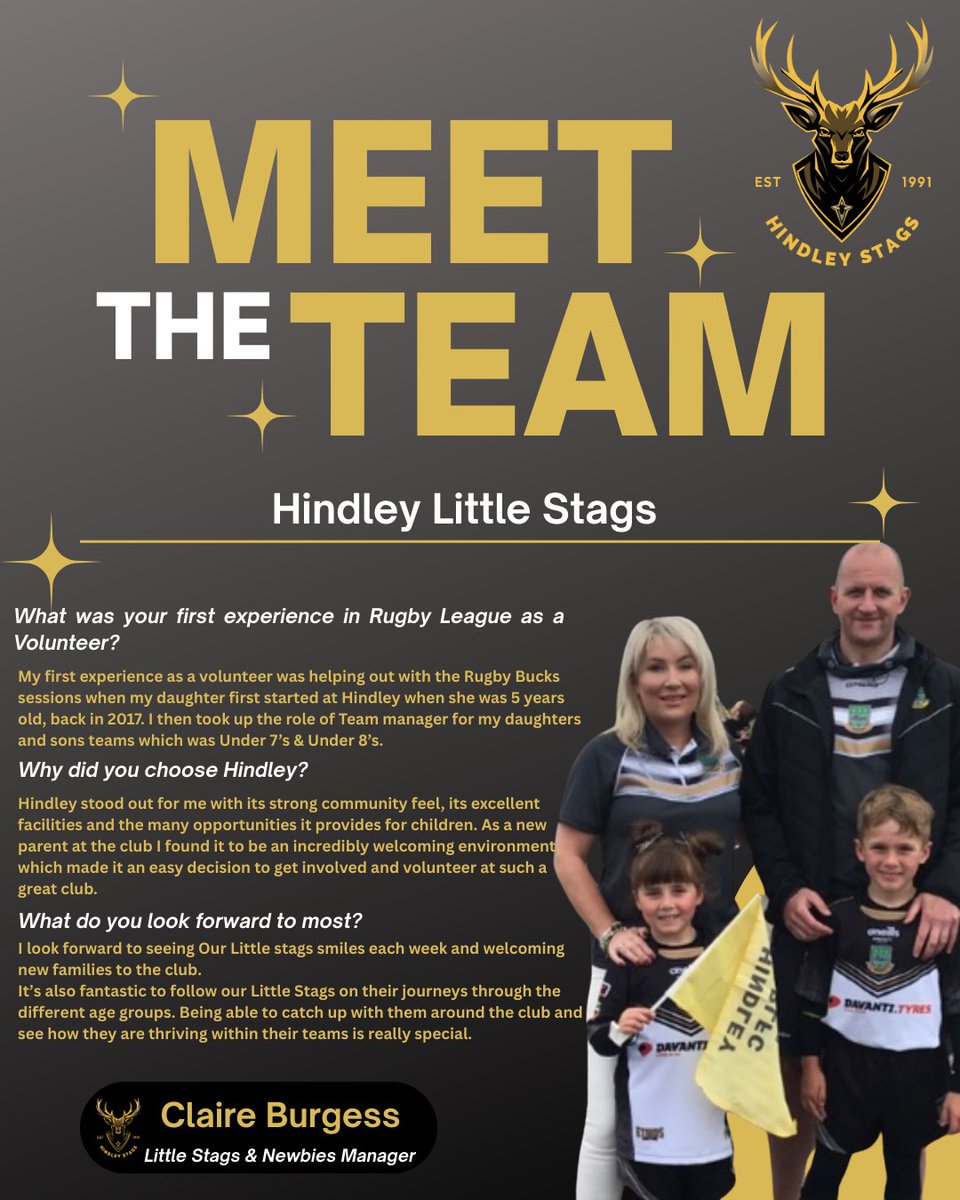 HindleyArlfc's tweet photo. ๐ฆ๐ค๐๐ ๐ฒ๐ฒ๐ ๐ง๐ต๐ฒ ๐ง๐ฒ๐ฎ๐บ! ๐๐ค๐ฆ
Meet the team behind our Little Stags!
Little Stags sessions are on Wednesdays aimed at children aged 3 and over!
#blackandgold #upthestags #JoinUsNow https://t.co/1oc8s8uSFc