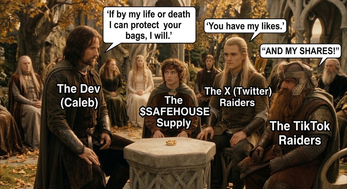 Sifat854451's tweet photo. We stand together for the bags. $SAFEHOUSE

Ca: 4BF95kmRfcDMumzd5mp7ug2YVvgxRfLJMKkdbYQupump https://t.co/VVIzIqpeZR