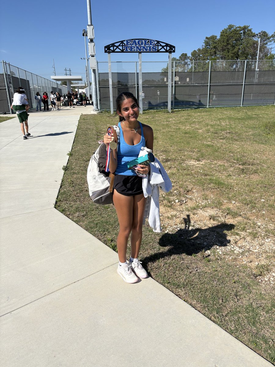 AHSTENNIS16's tweet photo. Congratulations Alina on winning BGS at the Splendora varsity tournament. https://t.co/4Ms21DqCMX