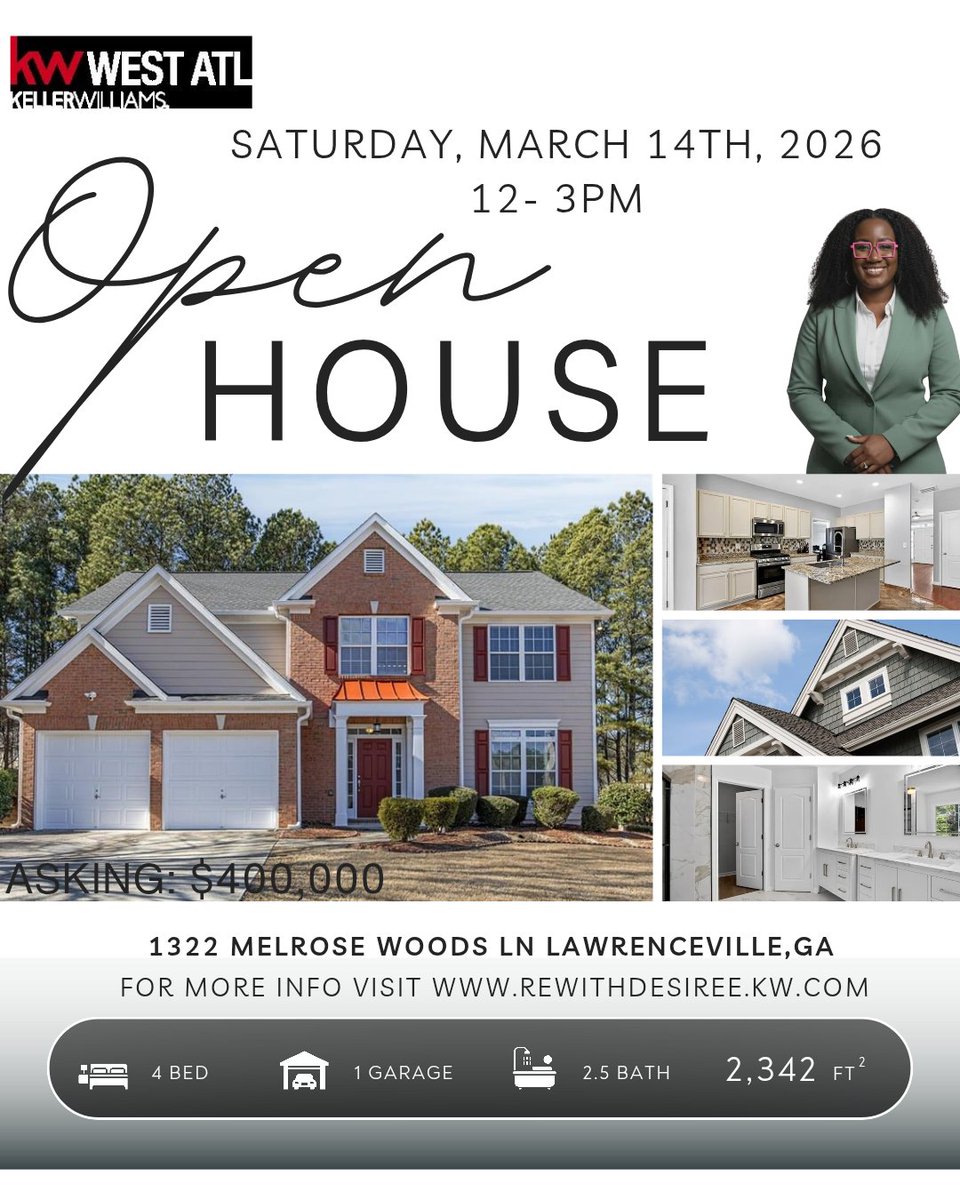 Mr_Innovative's tweet photo. Open House this Saturday, March 14th !! #atl #Lawrenceville #openhouse #Eastside #realestatemarket #Gwinnett #atlanta #AtlantaGA #HouseHunters https://t.co/RirITNKwpu