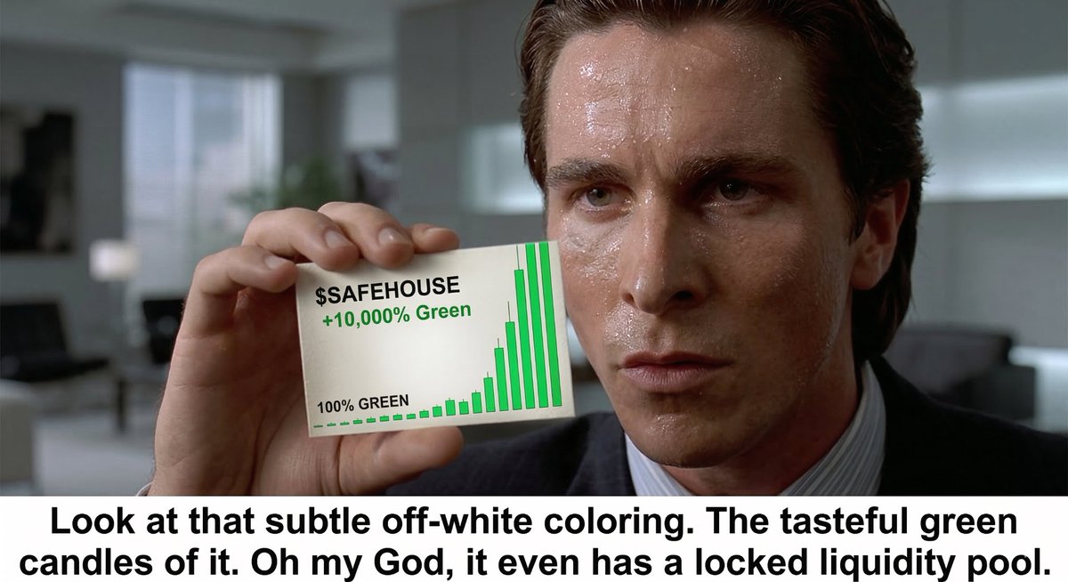 Since__Rere's tweet photo. My submission
They are jealous of the green candles. $SAFEHOUSE

Ca: 4BF95kmRfcDMumzd5mp7ug2YVvgxRfLJMKkdbYQupump https://t.co/ermek5YC4F