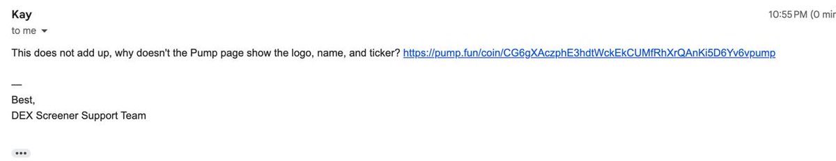 You cant hide your coins from the blockchain <a href="/Pumpfun/">Pump.fun</a> <a href="/a1lon9/">alon</a> , maybe just from your own lanchpad. 

Thank you <a href="/dexscreener/">DEX Screener</a> for confirming such "malicious" activity coming from the world first launchpad... 

Also thank you to all terminals that did not give access to <a href="/Pumpfun/">Pump.fun</a> to