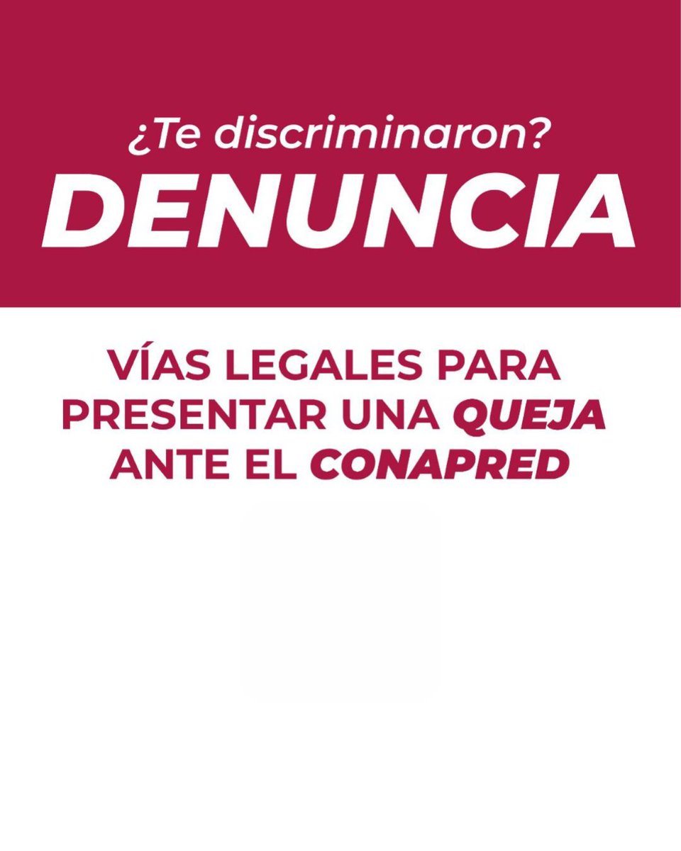 Conapred tweet media