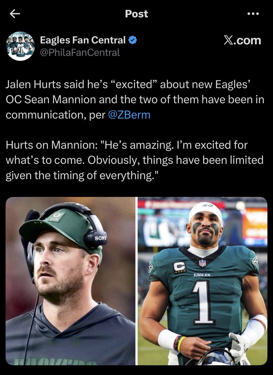 Jalen Hurts when Kevin Patullo got hired vs when Sean Mannion got hired👀👀👀

Yeah this offense is going to be top 5🔥🔥