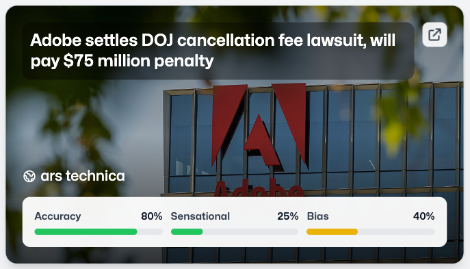 rfalabs's tweet photo. ars technica and other sources have reported that Adobe was fined $75M for hiding termination fees in its Creative Cloud subscriptions. #techlaws #Adobe

https://t.co/yWRoIWTdBA https://t.co/0y3cqX6eqw