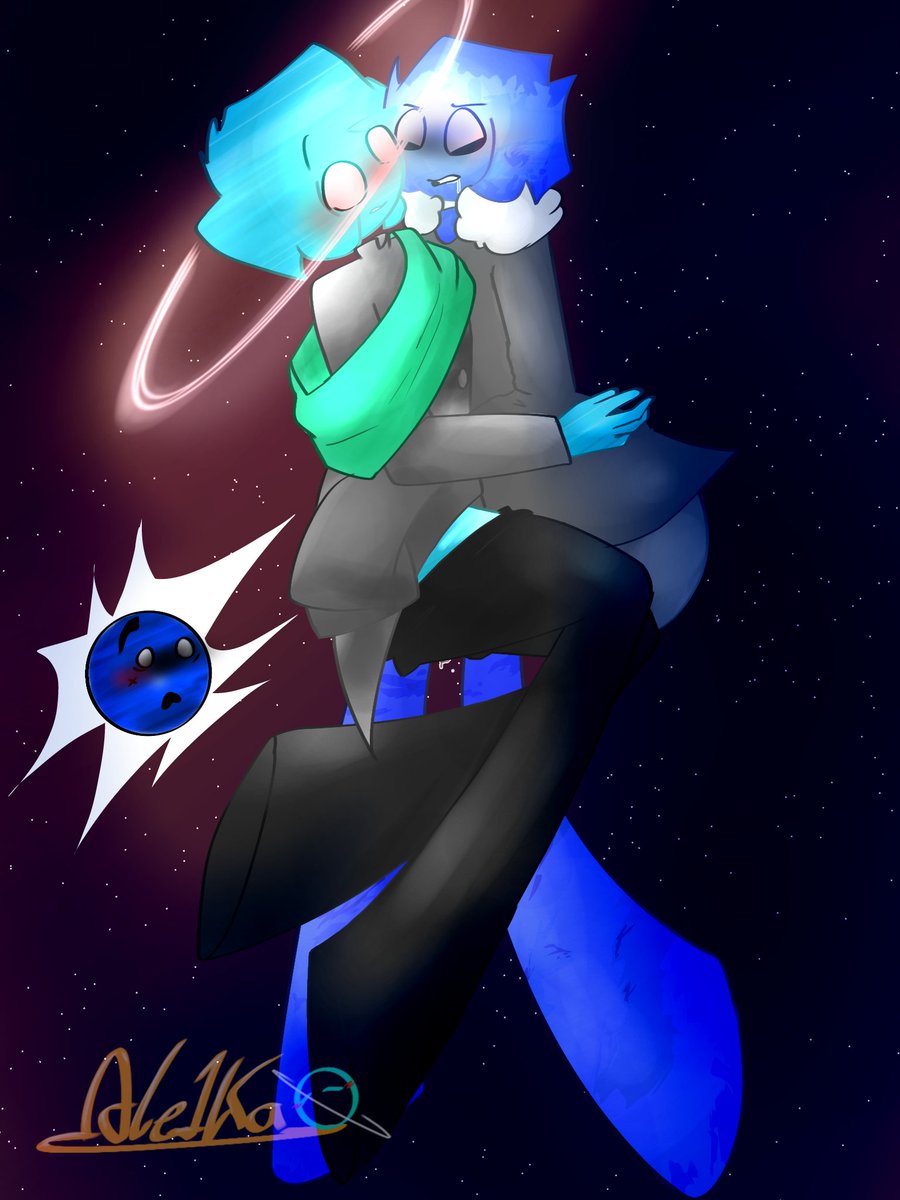 ale1ka's tweet photo. Aquí la ricura U3u #uranoxneptuno #solarballsfanart https://t.co/2zRtOsUj5W