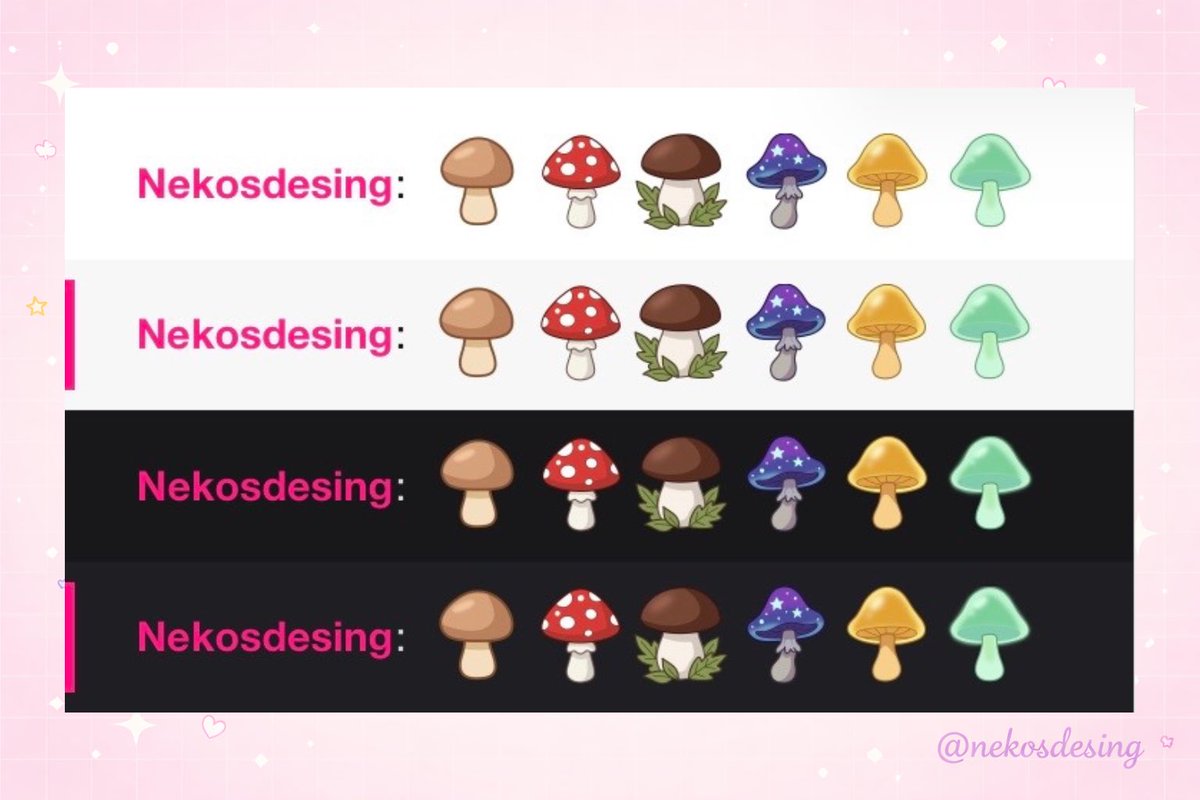Nekosdesing's tweet photo. 🍄 New Sub Badges are HERE! 🍄
Freshly picked from the farm 🧺✨ Unlock yours by subscribing to the channel!

#StardewValley #artmoots #emotes #SubBadges https://t.co/4SqX75FC1M