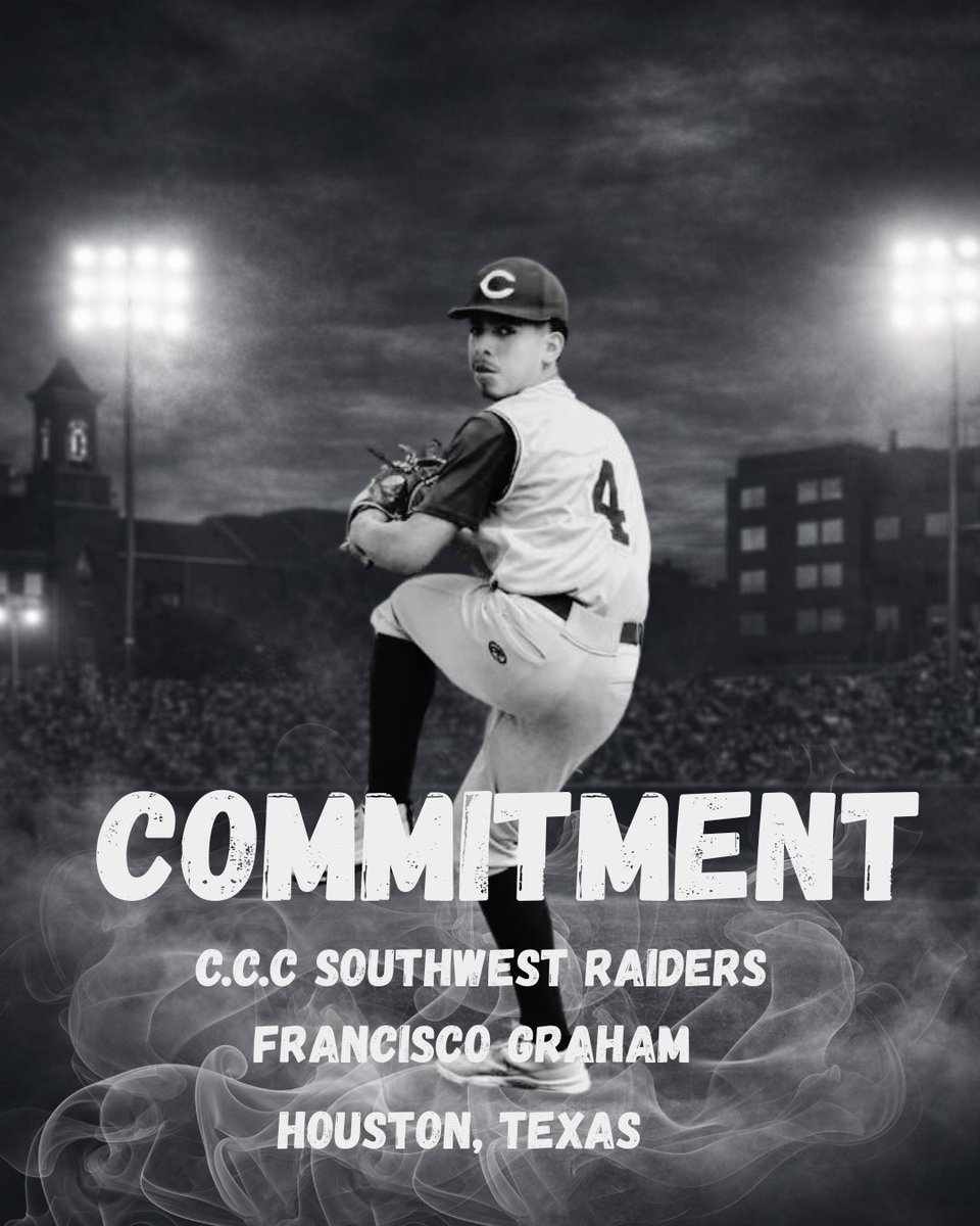SW_Raidersbase's tweet photo. Another dream turned reality.
Houston’s own Francisco Graham is officially committed to the next level.
The work continues. ⚾🔥
#BaseballCommitment
#Committed
#HoustonBaseball https://t.co/6t1e4MkL3O