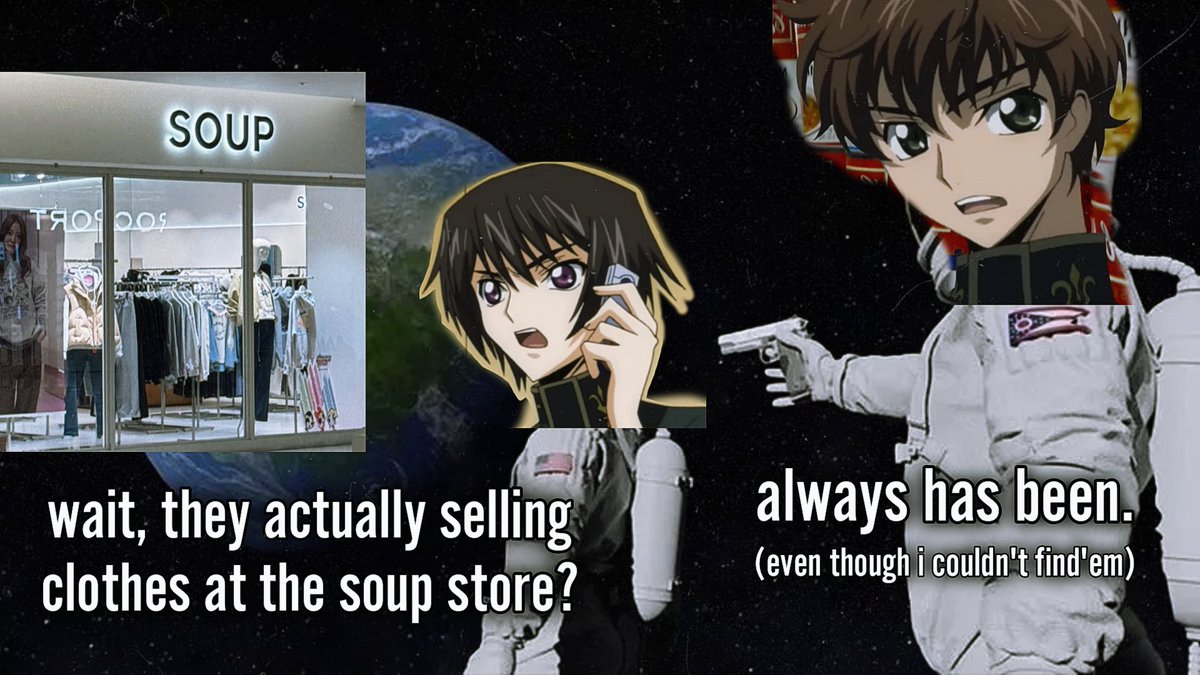 yukishiroix's tweet photo. 2 in 1 meme #SoupStore #CodeMent https://t.co/YA0uAPgxc2