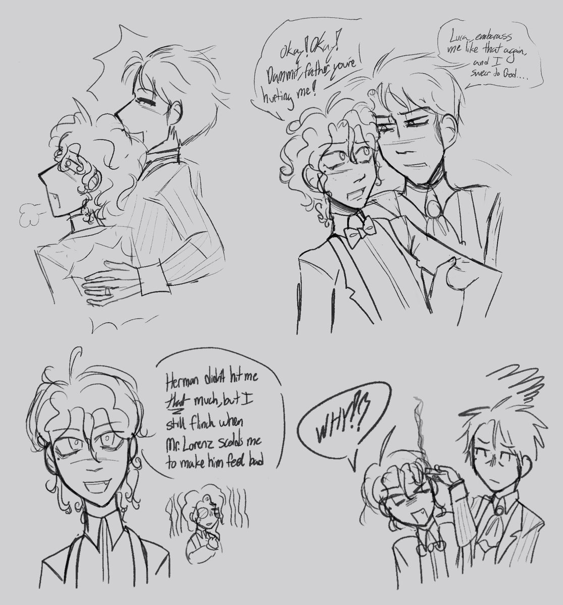 randomgnat's tweet photo. #identityv #lucabalsa #hermanbalsa joining in on Wednesday conferences with dear ol dad https://t.co/O0n6T9WGkw