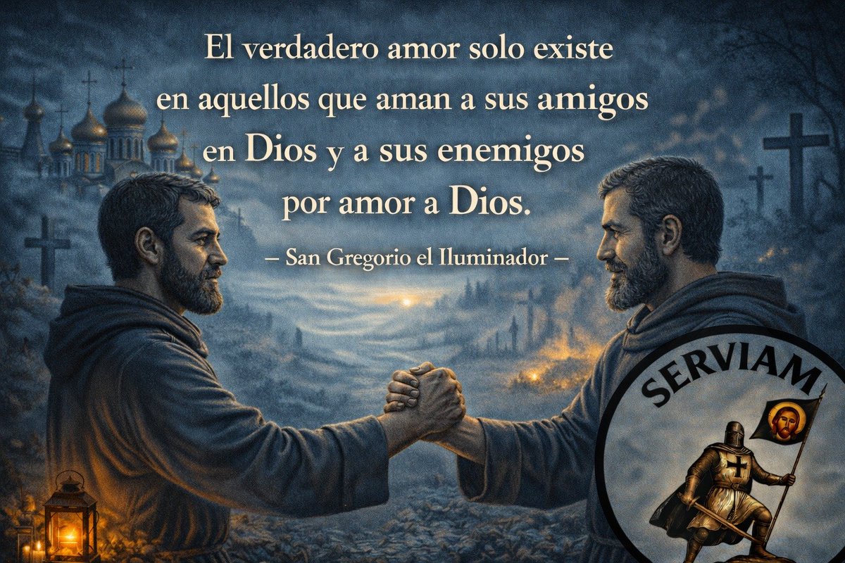 serviamdeo's tweet photo. El verdadero amor solo existe en aquellos que aman a sus amigos en Dios y a sus enemigos por amor a Dios.
- San Gregorio el Iluminador https://t.co/P4U1vafJMa