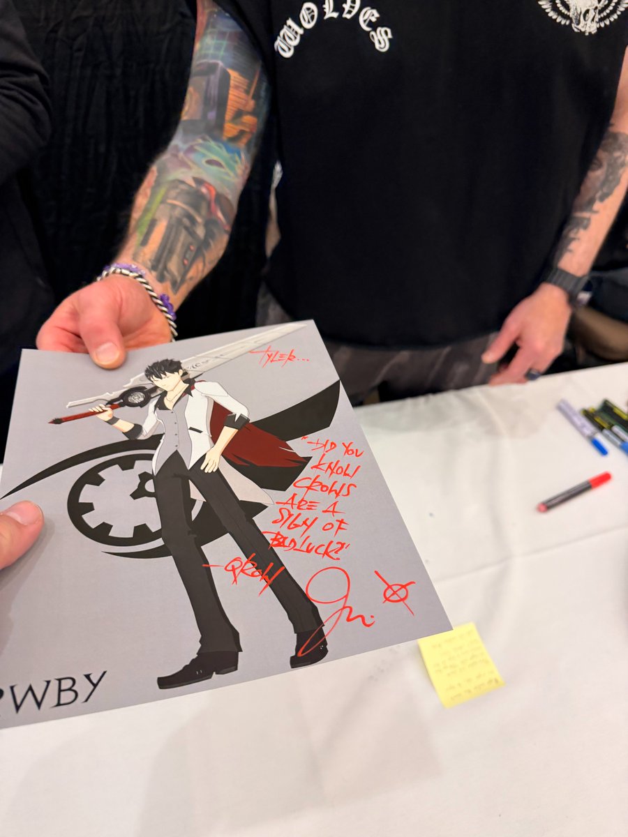 Qrow825's tweet photo. @ElCidRecords hello Jason looking forward for the Qrow Autograph hope to meet you this year https://t.co/42Q1jlZaun