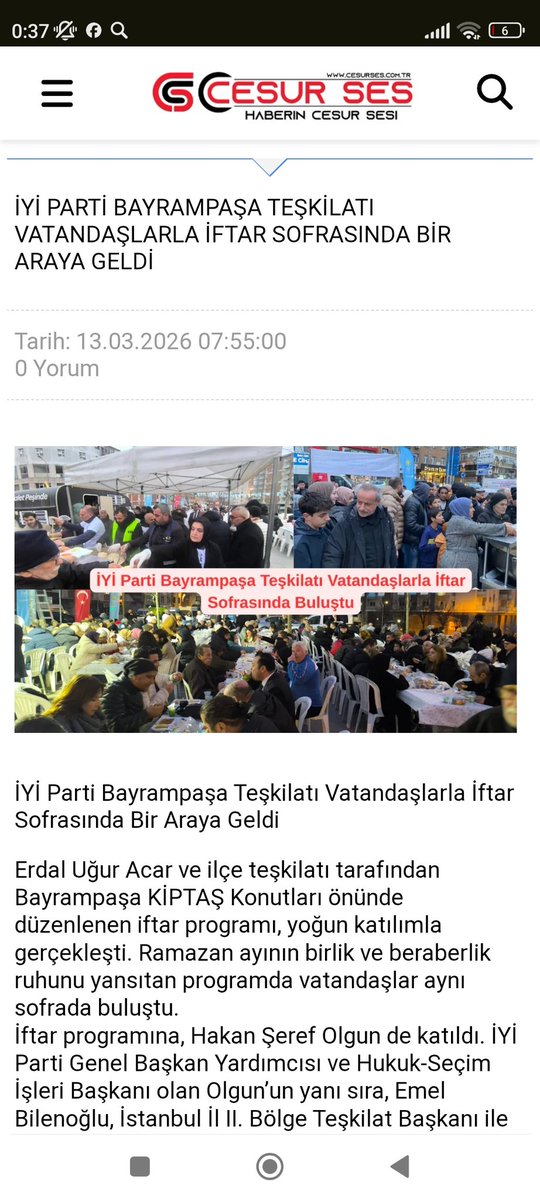 İYİ Parti Bayrampaşa İlçe Başkanlığı tweet media