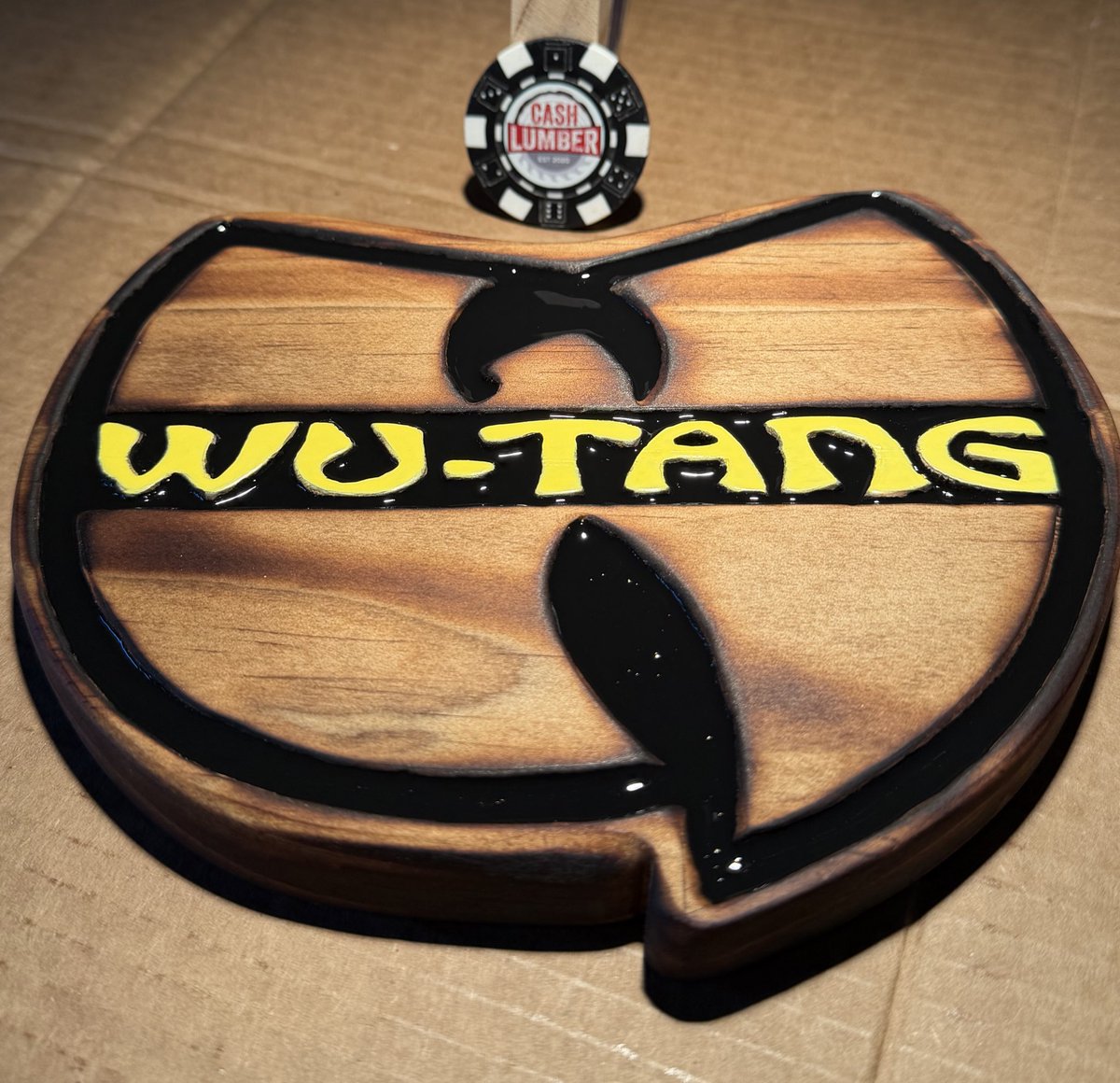 1Cash28's tweet image. Wu-Tang Clan #1 paint is drying.
Glossy clear coat will finish it up.
#CashLumber
#TBBReposts
#WuTang