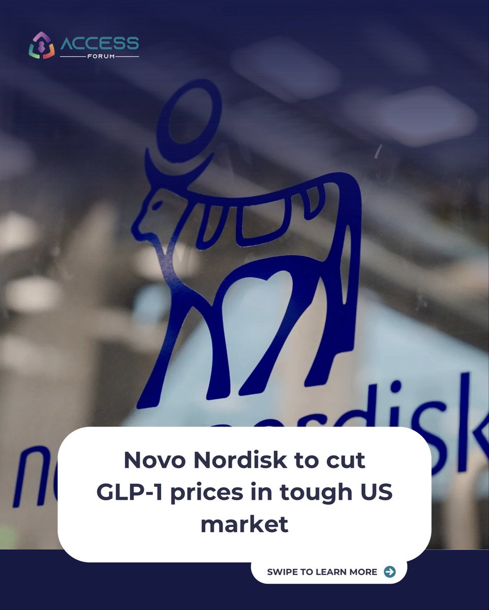 Accessforum_'s tweet photo. “Novo Nordisk to cut GLP-1 prices in tough US market”

#AFindustrynews #Novonordisk #glp https://t.co/k1vUredfOW