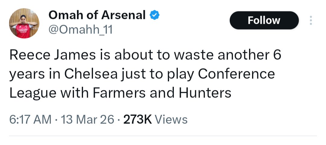This is why people hate Arsenal fans.