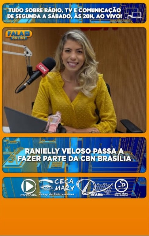 SandraMarizade3's tweet image. Essa é hiena da CBN BRASÍLIA 
RANIELLY VELOSO