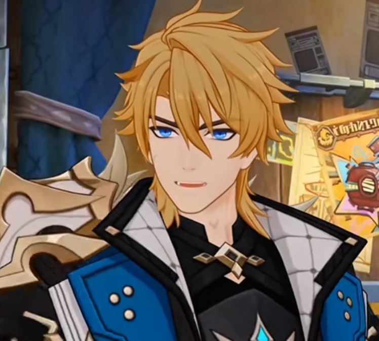 ❝This is perfect! Hahaha!❞
He said looking over her signature, carefully closing his journal and placing it back on his hip.

❝Thank you so much, now, I'd best get going. The Knights of Favonius will get ahead of me if I spend too much time here.❞