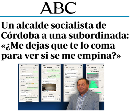 Y aquellas feministas tan indignadas que pedían cárcel por un piquito? Ahora mirando para otro lado, calladas y contando las subvenciones del PSOE a sus chiringuitos.