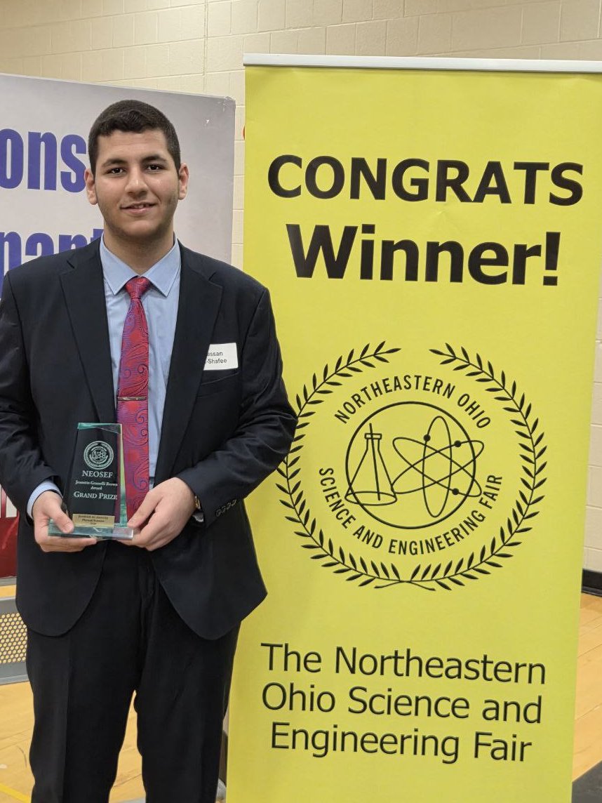 Congrats to Normandy senior Hassan Al-Shafee on winning 1st Place &amp; the Grand Prize at the <a href="/NEOSEF1/">NEOSEF</a>! He’s 1 of 6 students advancing to the Regeneron International Science &amp; Engineering Fair 2026 in Phoenix this May to compete with students from nearly 80 countries. 🌎🔬