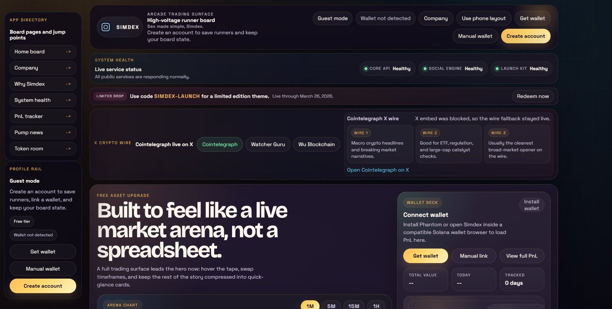 simdexapp's tweet photo. New UI update live! #simdexapp #simdex #crypto #dex #dexscanner #Blockchain https://t.co/GuyHwS6J7b