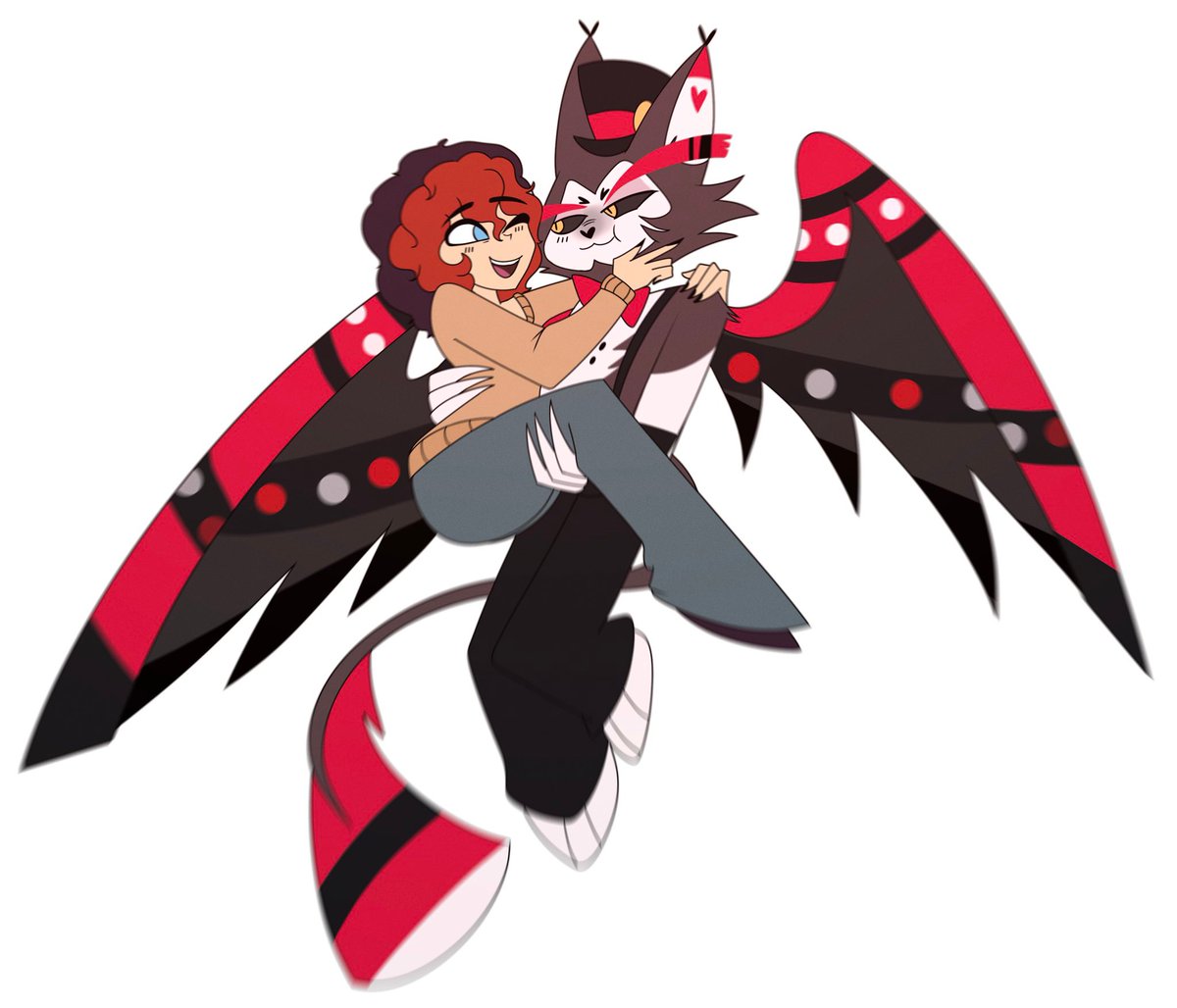 fluffyassmoth's tweet photo. husk riako!!! me and my baby forever btw https://t.co/MKZN3BtVj6