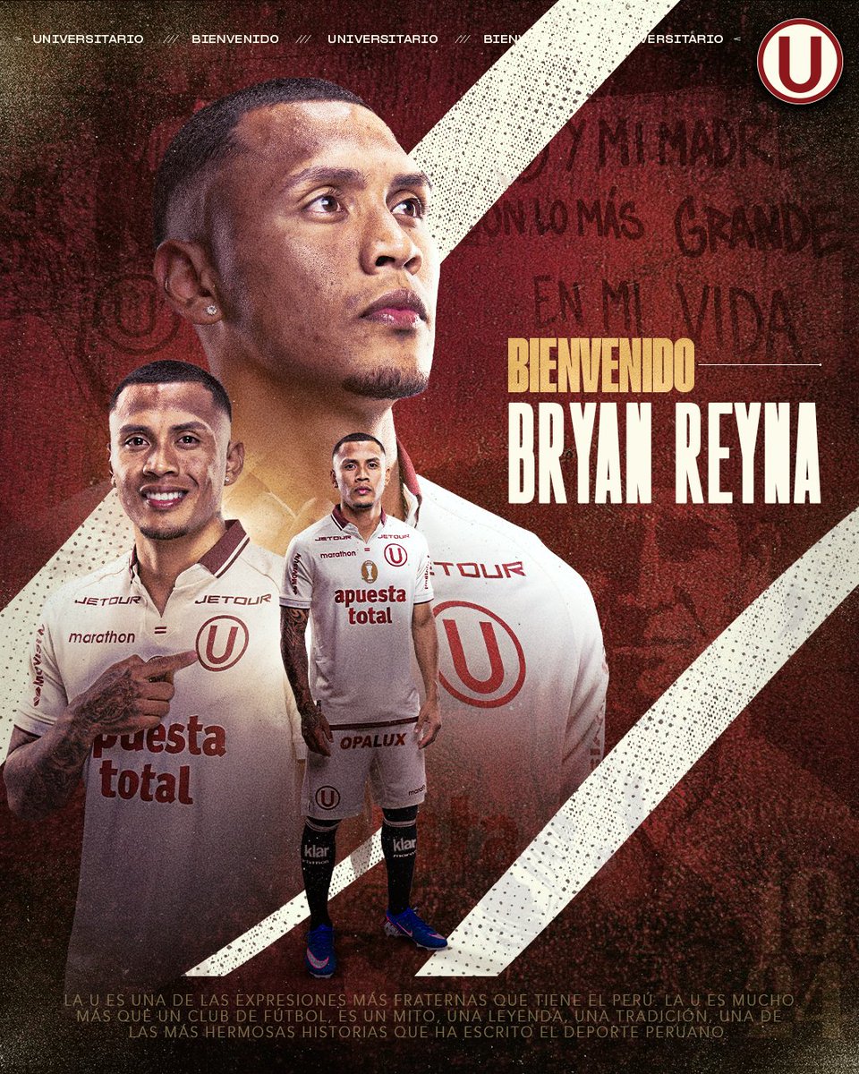 𝗕𝗜𝗘𝗡𝗩𝗘𝗡𝗜𝗗𝗢 𝗔𝗟 𝗖𝗟Ⓤ𝗕 𝗗𝗘 𝗧𝗨𝗦 𝗔𝗠𝗢𝗥𝗘𝗦 💛

Bryan Reyna es nuevo refuerzo del más campeón del Perú.

🔗 Lee la nota completa aquí: bit.ly/471mV6u

#UnaHistoriaDeGrandeza