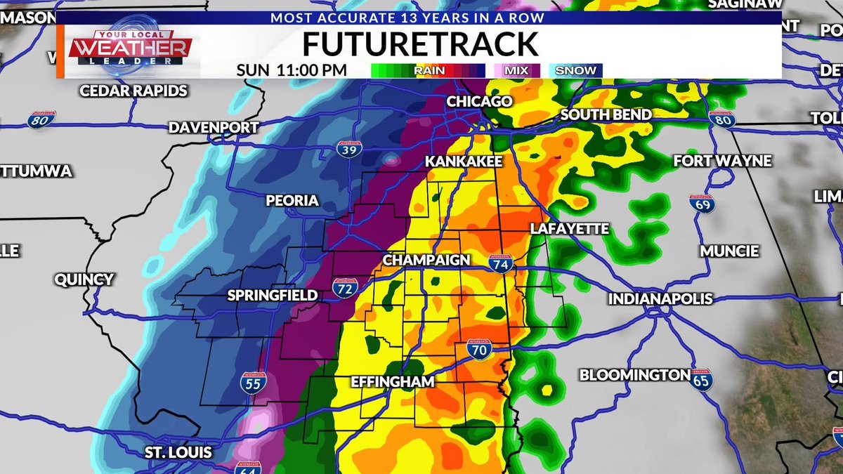 Kevin Lighty - WCIA 3 Chief Meteorologist tweet media