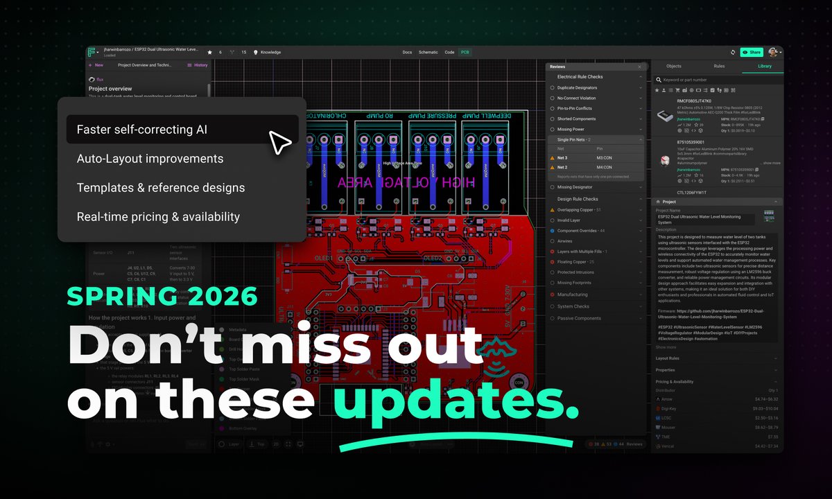 Flux | Design PCBs with AI tweet media