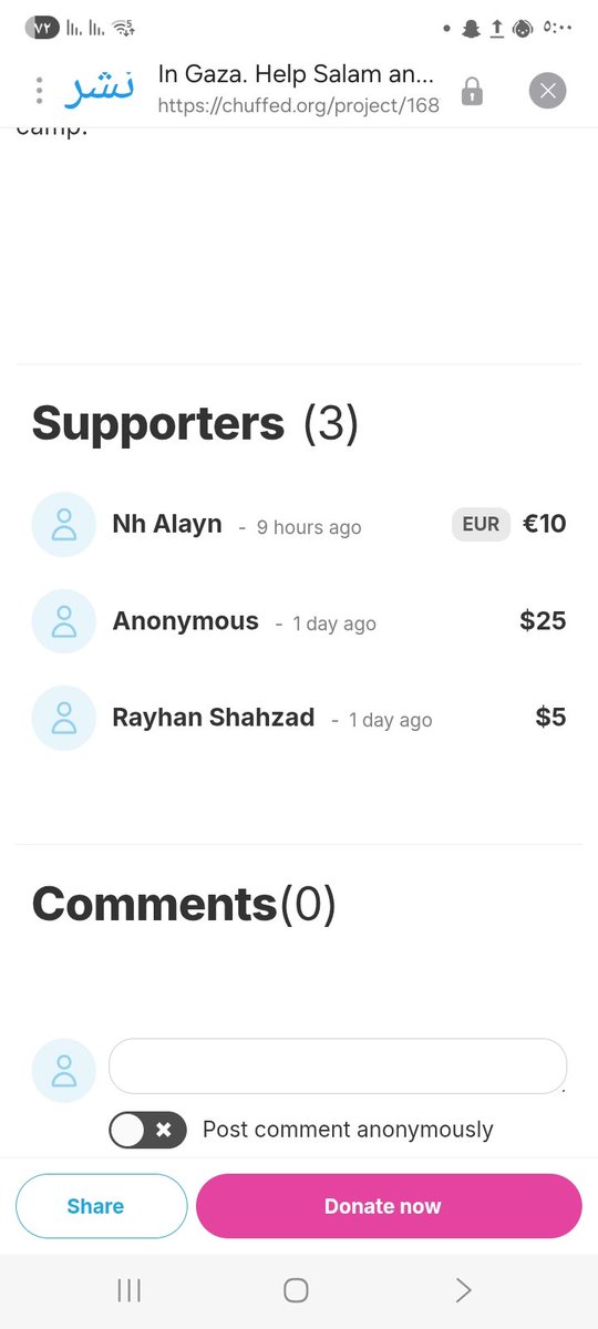 HmwShady53159's tweet image. I will not forgive anyone who sees this post and does not support me with a single word and ignores me.
If you see this, leave even a dot.I need $50https://chuffed.org/project/168705-in-gaza-help-salam-and-her-3-children-survive-in-gaza