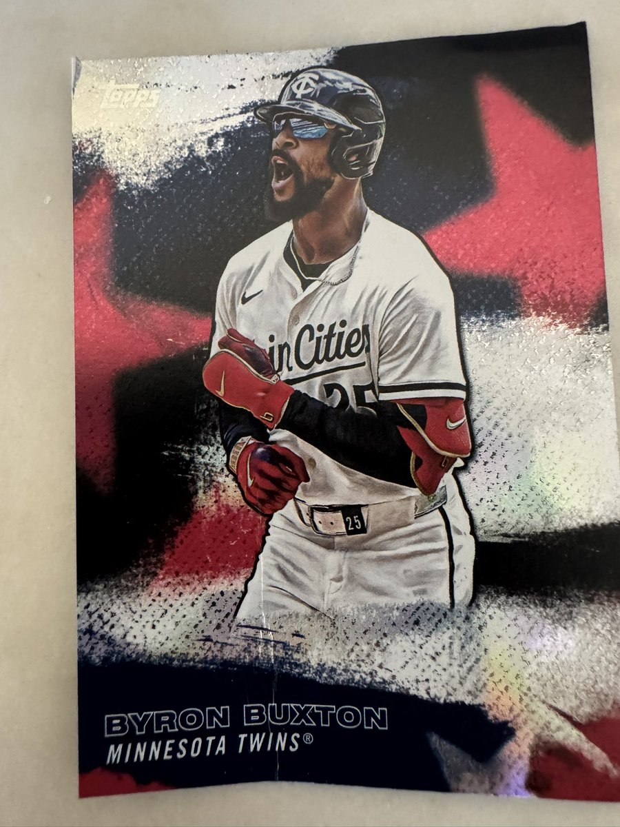 BoogaSki's tweet photo. @Topps This is how my cards came out this week…please do something to replace these https://t.co/4PBSLW45Uw
