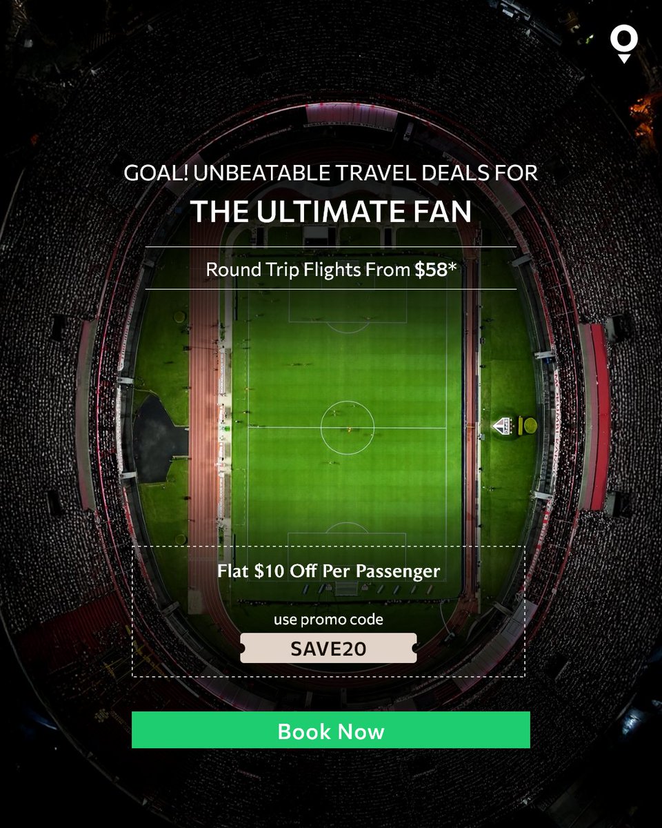 travelopickus's tweet photo. Football season trips just got cheaper. Use code SAVE20 and grab $10 off before prices spring ✈️🏈#Travelopick #footballseason #SAVE20 #ChampionsLeague #sportsdeals #travel2026

Book Now: https://t.co/vePbQYt9BF https://t.co/4Ez1SB68CE