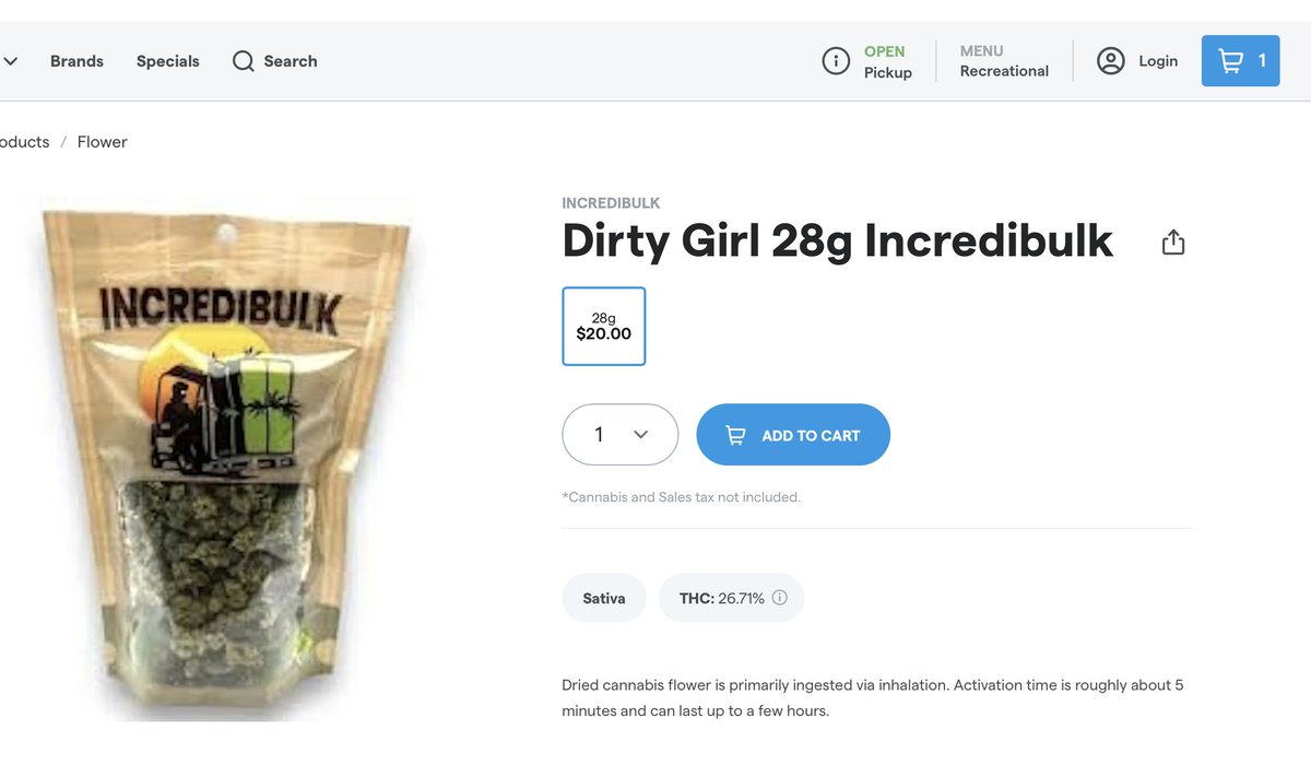 OglesbyPat's tweet image. We heard from a prominent Washington State retailer who sells $20 ounces -- after the world's highest percentage tax on marijuana, about a dollar a gram.   mainstmj.com/downtown-onlin…

#marijuana #cannabis #hemp #thc #ncpol #ncga