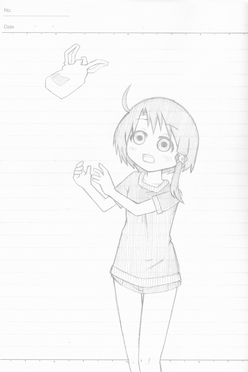 たまにアナログ絵描くけど
やっぱこっちの方がペンのノリが良い。(T_T☓)