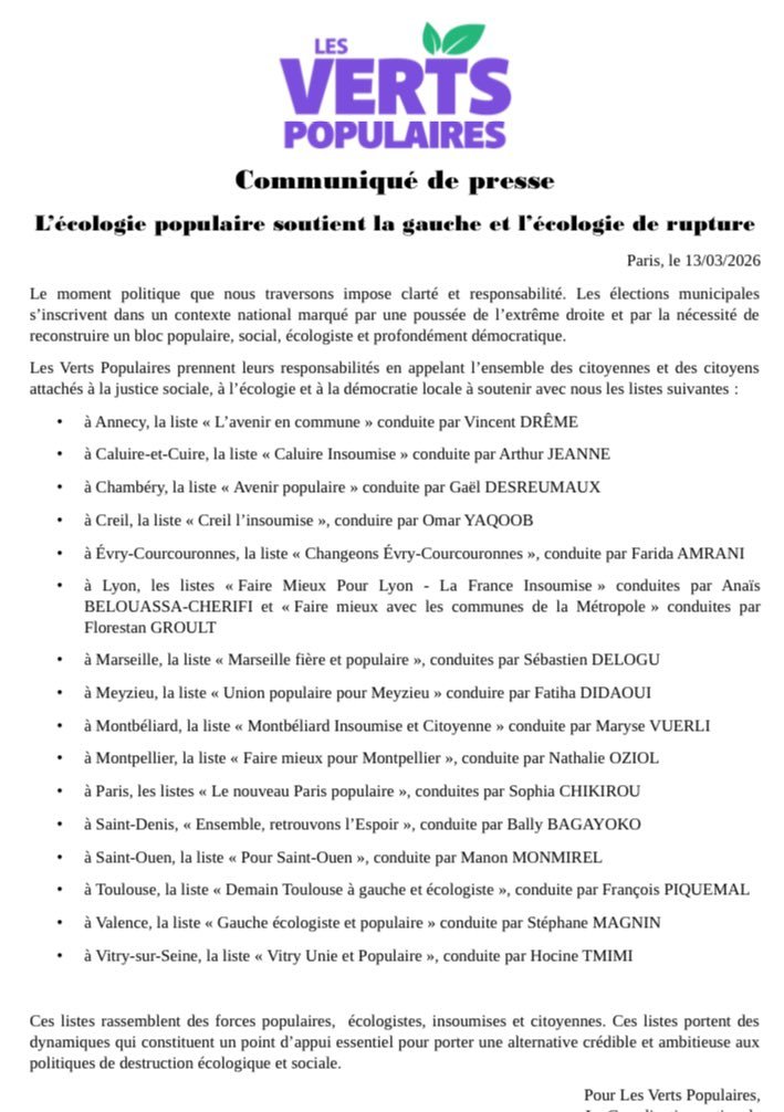 UNION POPULAIRE