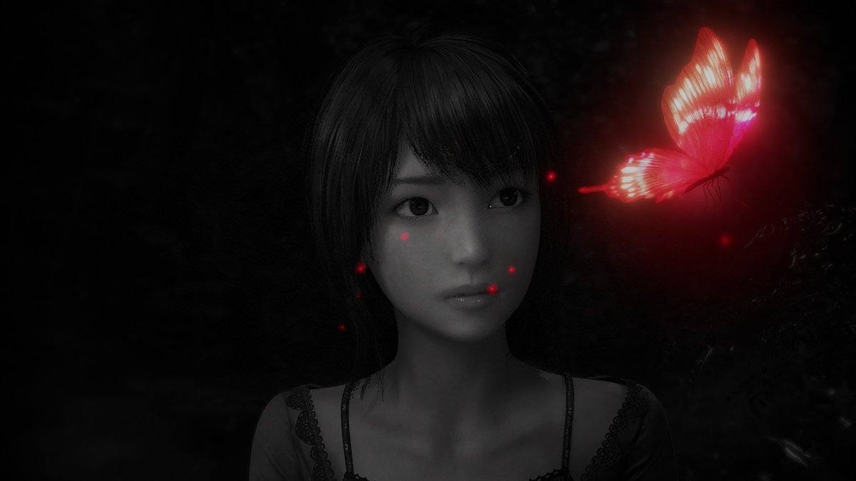chrominius's tweet photo. it looks so pretty!! ❤🦋👻 #fatalframeremake https://t.co/J0uznvcECH