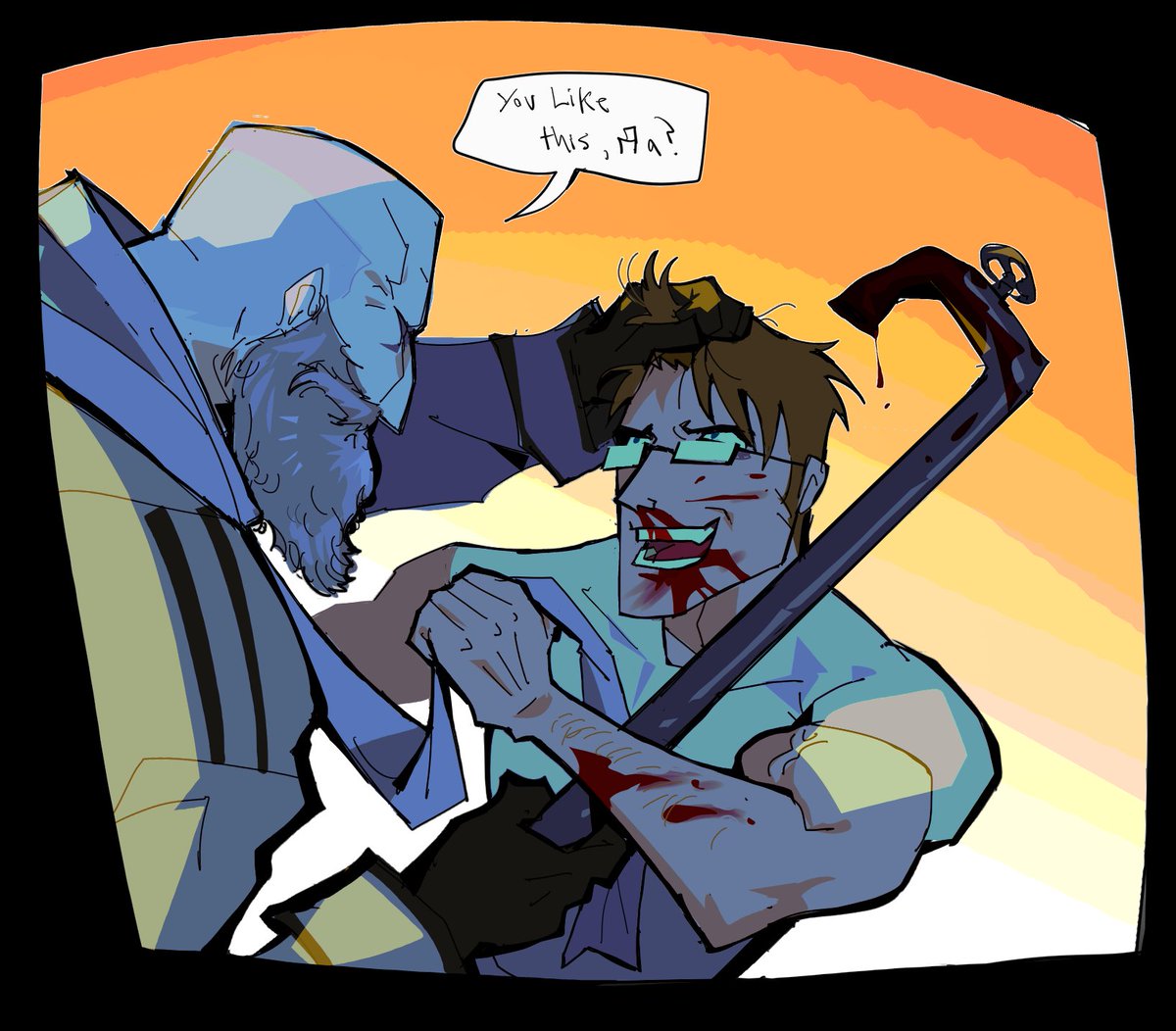 weebnordlord's tweet photo. redraw of a doodle from last year🧐 https://t.co/tMduKPPe5b