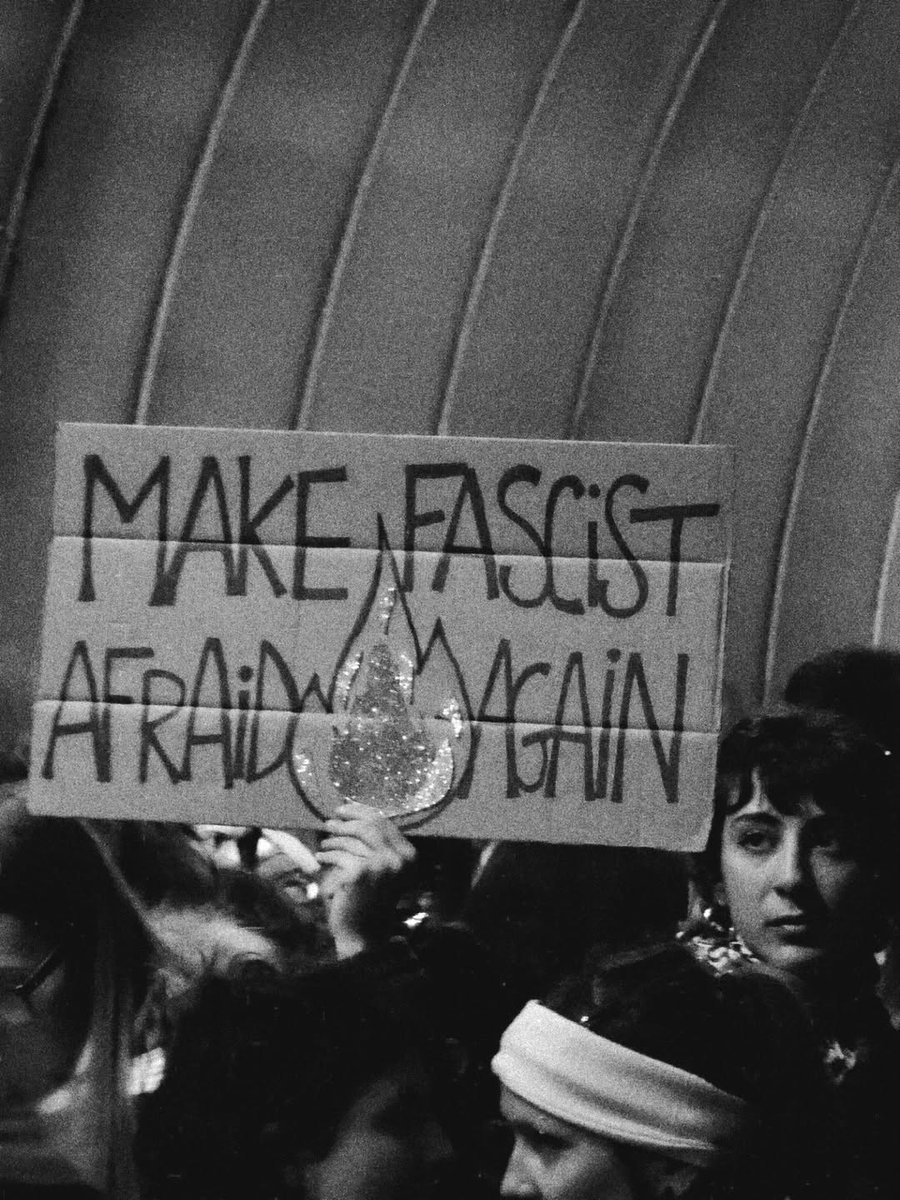 “Make fascist afraid again”
