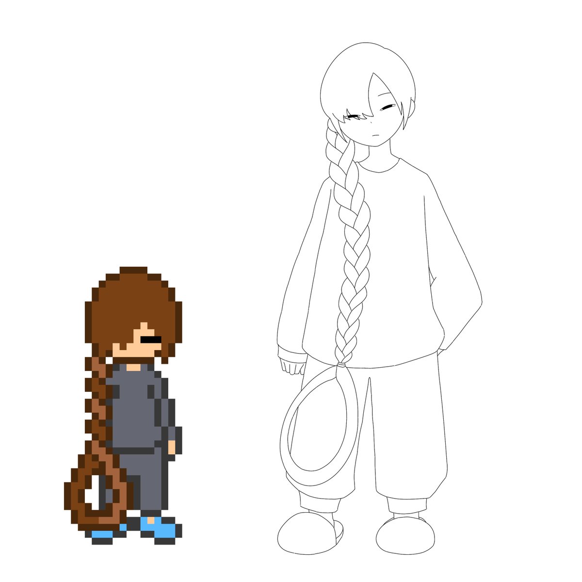 afuro_man_'s tweet photo. そういえば、アワンはデザインが大きく変化した子なんですよー
2枚目はむかしとりあえず描いてみたもの https://t.co/Exesj5PqK0