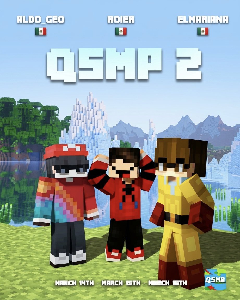 Alch ya quiero ver el desmadre que serán los 3 en el #QSMP2 !