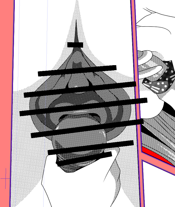 クリとか女性器周りを描いていたのに、いつの間にかちんぽ咥えそうになっている髭のおじさん描いていたことに気が付いて驚愕している……。
せっかくだし、トリックアートみたいな話として残しておこうw
そもそも天地逆にしないと気が付かないだろうw 大丈夫大丈夫☆ 