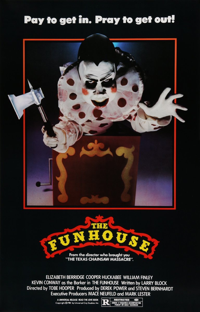 16mmInferno's tweet photo. Tobe Hooper's "The Funhouse" hit American theatres for the first time 45 years ago, on March 13, 1981. Pure slasher horror!
#TheFunhouse #Horror #16mmInferno #TobeHooper #HorrorMovies #HorrorFam https://t.co/ZNOmKjOpfb