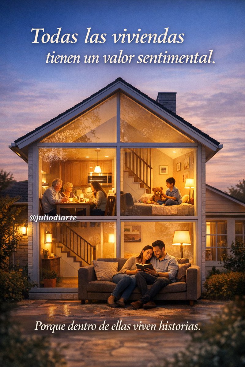 “Todas las viviendas tienen un valor sentimental.
Porque dentro de ellas viven historias.”
#juliodiarte