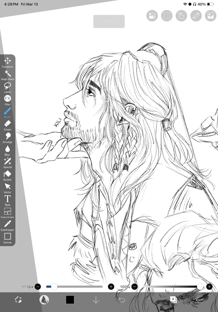 burgeonoli's tweet image. Sorry, took a break and came back #thehobbit pilled as fuck 
#thorinoakenshield #kili #fili