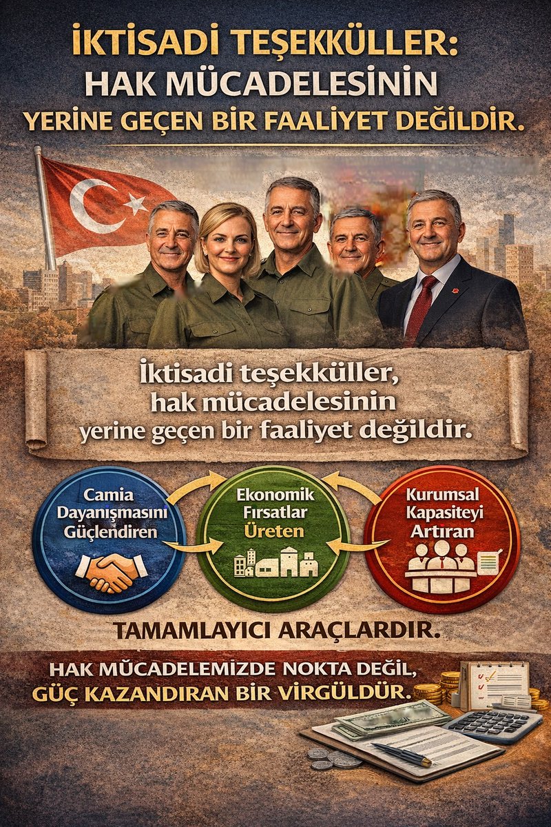 TEMADiKT's tweet photo. Bu çalışmalarla hedefimiz;
-Üyelerimizin ekonomik gücünü artırmak
-Şubelerimiz arasında dayanışmayı büyütmek
-TEMAD çatısı altında güçlü bir ekonomik ekosistem modeli oluşturmaktır. https://t.co/7OaCf8gULJ