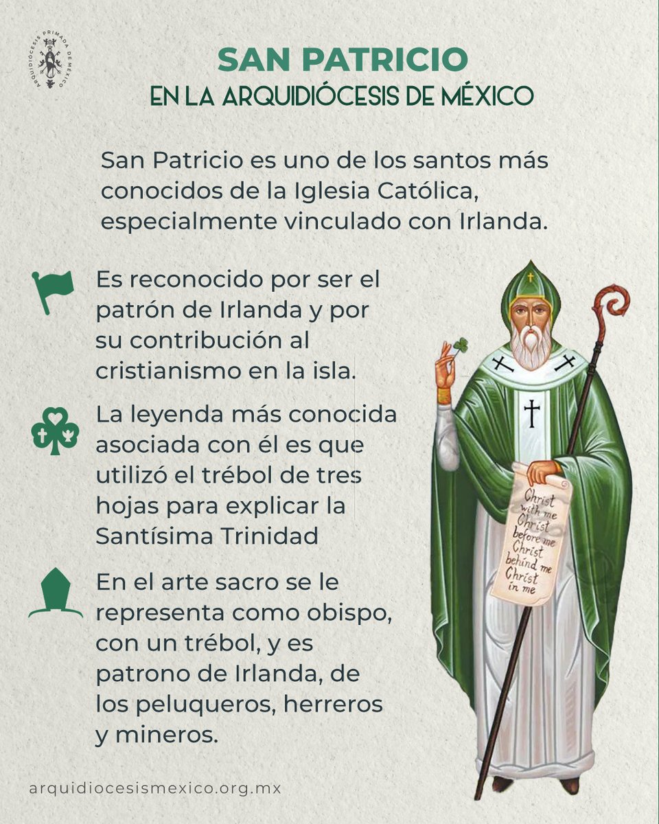 ArquidiocesisMx's tweet photo. ¡Hoy la parroquia de San Patricio, en nuestra Arquidiócesis, está de fiesta!  ¿La has visitado? 👀
📍Ubícala en: Bondojito 248, Colonia Ampliación Estado de Hidalgo, Alcaldía Álvaro Obregón, CDMX, 01520 https://t.co/ubqHBHC4EO