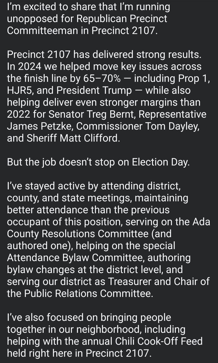 TylerRicksID's tweet photo. Running it back! Let's get it done this cycle!
#idgop21 #idleg21 #idahoyr #idyr #yrnf #adagop #idgop #mymeridian #elections2026 https://t.co/dDZGaAWIWo