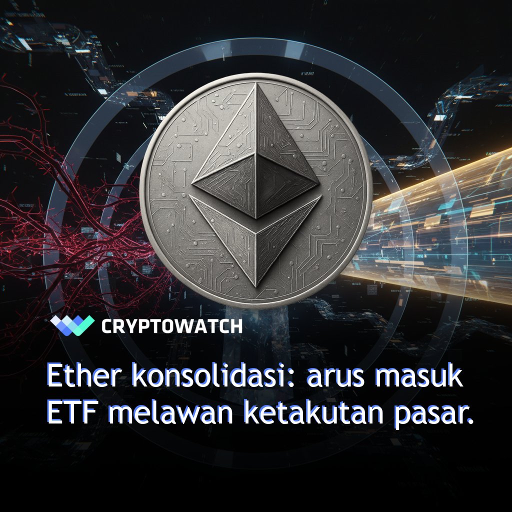 CryptoWatchID's tweet photo. Satu-satunya penahan $ETH di atas support 2.080 adalah permintaan institusi. Arus masuk ETF spot untuk hari keempatnya menyerap ketakutan masif dari ritel (indeks di 8). Ada yang sedang mengakumulasi. #ethereum #crypto #fintwit https://t.co/zWtaxWuS4c