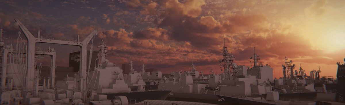 MimikuWo's tweet photo. 整備局第六艦隊千代浜港 #ProjectJK https://t.co/StMrRhQacz